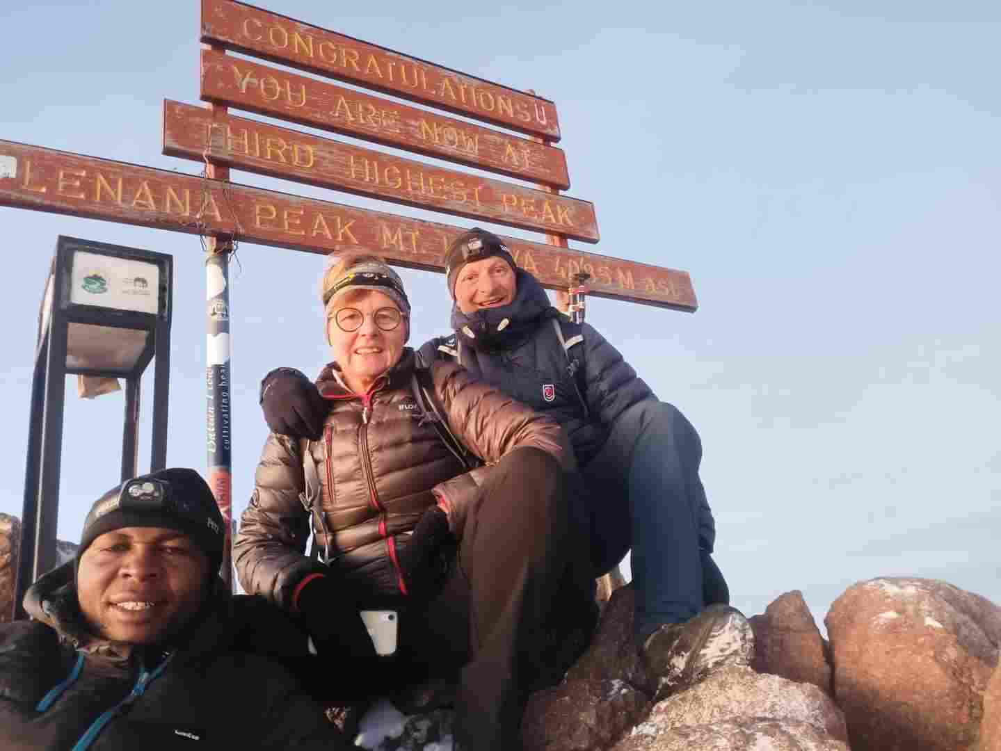 Point Lenana Summit Sign (4,985m)